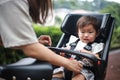 A girl who hates child seats for bicycles