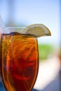 Image of a glass of Iced Tea Royalty Free Stock Photo