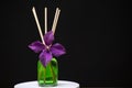Image of glass perfume bottle flower