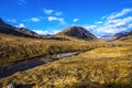 The upper section of the beautiful River Etive in the Highlands of Scotland Royalty Free Stock Photo