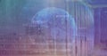 Image of globe and data processing over computer servers Royalty Free Stock Photo