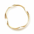 an image of a gold ring on a white background Royalty Free Stock Photo