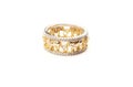 Image of gold ring white background Royalty Free Stock Photo