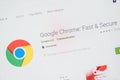 Google Chrome App Icon. Selective focus.