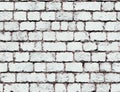 A brick wall with a pattern of bricks on it. - seamless and tileable Royalty Free Stock Photo
