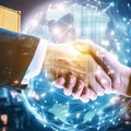 Image of a great handshake making a success Royalty Free Stock Photo