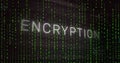 The image is of green binary coding data processing over a transparent background Royalty Free Stock Photo
