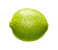 Image of green lime isolated over white