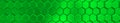 Image of green metalic hexagons with metalic bright.