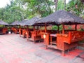 Nipa huts in a row