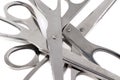 Image of group steel scissors