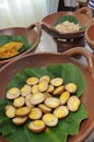 Gudeg rice with skewed chicken and salted eggs