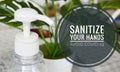 Image of hand sanitizer. Royalty Free Stock Photo