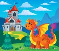 Image with happy dragon theme 5 Royalty Free Stock Photo