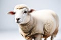 sheep on white transparent background, copy space for text