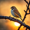 wild life hyper realistic photography of a sparrow