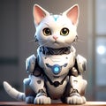 Highly Detailed Humanoid Robot Cat - Ultra-Realistic Concept Art in Unreal Engine 3D
