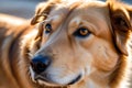 Close-Up Capture: Dog\'s Distinctive Fur Texture and Shine Sharply Focused, A Captivating Study
