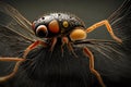 Macroscopic Close Up of a Small Insect Bug Spider Fly Royalty Free Stock Photo
