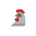 Image. Head of chicken