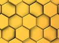 Image of 3d orange hexagons