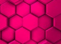 Image of 3d purple hexagons