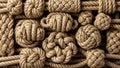The image highlights the craftsmanship and utility of rope work Royalty Free Stock Photo