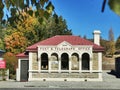 An image of historic Post and Telegraph office building in historic town of Ophir in New Zealand