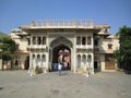 That is the image of historical place in India Which is the entrance of royal palace. Royalty Free Stock Photo