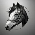 image of a horse face design. Animals. Generative AI Royalty Free Stock Photo