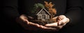 An Image Of A House Cradled Within Caring Hands Symbolizing Ecological Responsibility And Conservation