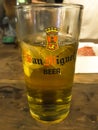 Beer in a tall glass