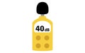 Image icon of a sound level meter showing a noise level (dB) of 40 dB