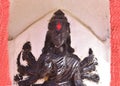 Image of a idol of Hindu Goddess Durga in a Temple in Goa Royalty Free Stock Photo