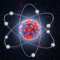 The image illustrates atomic structure with visual clarity and Royalty Free Stock Photo