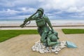 This image illustrates the atrocities on the landing beaches of Omaha-beach near the town of Vierville-sur-mer in Normandy, France