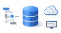 Database Management System with Cloud Storage and Query Processing Royalty Free Stock Photo