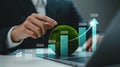 Sustainable Growth Strategies and Financial Projections with Green Initiatives Presenting Strong Growth Opportunities for the Royalty Free Stock Photo