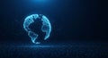 Futuristic digital Earth globe technology concept Royalty Free Stock Photo