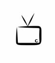 an image illustration of old television Royalty Free Stock Photo