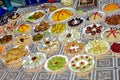 This is a image of Indian dishes. Given the range of diversity in soil type, climate and occupations, these cuisines vary Royalty Free Stock Photo