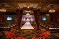 Indian wedding mandap with flowers and decor Royalty Free Stock Photo