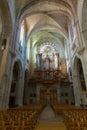 Image of interior of Saint Nazaire Cathedral in Beziers