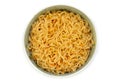 Image of isolated bowl with noodle Royalty Free Stock Photo