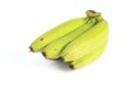 Image isolated perfectly imperfect of a bunch of banana as food Yellow fruit according to Natura white background with clipping