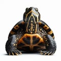 Image of isolated terrapin against pure white background, ideal for presentations