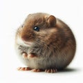 Image of isolated vole against pure white background, ideal for presentations