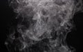 Image isolated white smoke of electronic cigarette