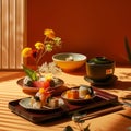 Image of japanese food that kaiseki Royalty Free Stock Photo