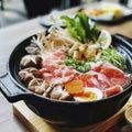 Image of japanese food that shabu-shabu Royalty Free Stock Photo